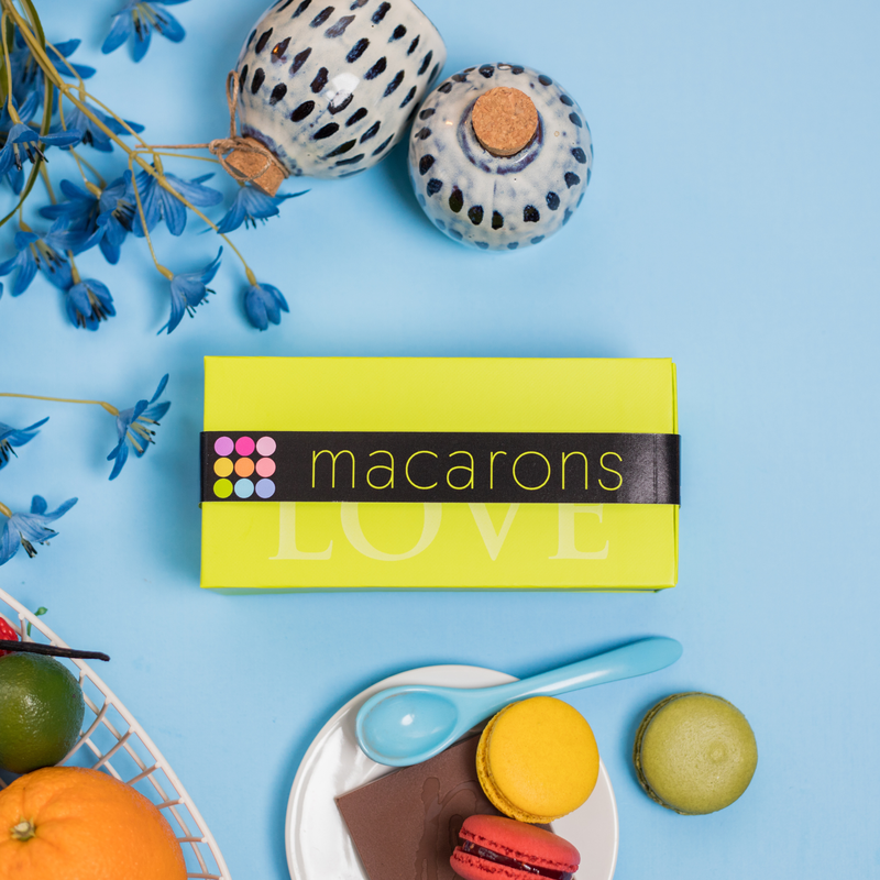 6 Piece Macaron Gift Box, hi-res